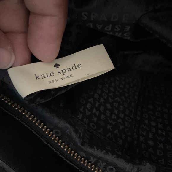 Kate Spade Large Black Tote with Light Pink Tassel - Picture 8 of 14